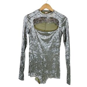 HAH Hot As Hell Velvet Bodysuit Size Small NEW